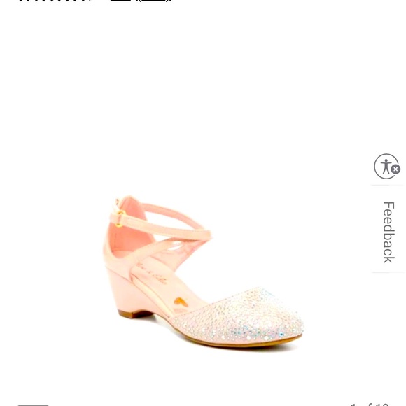 NWT: Kids Youth Olive & Edie-Tiffany Pump Sandals - Picture 2 of 6